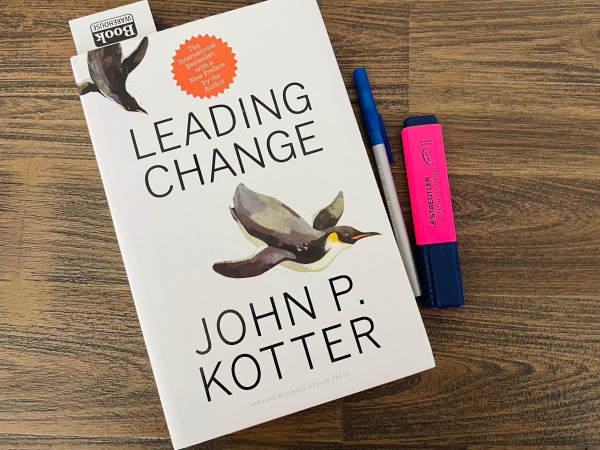 Never judge a book by its cover, Leading Change by John P.&nbsp;Kotter